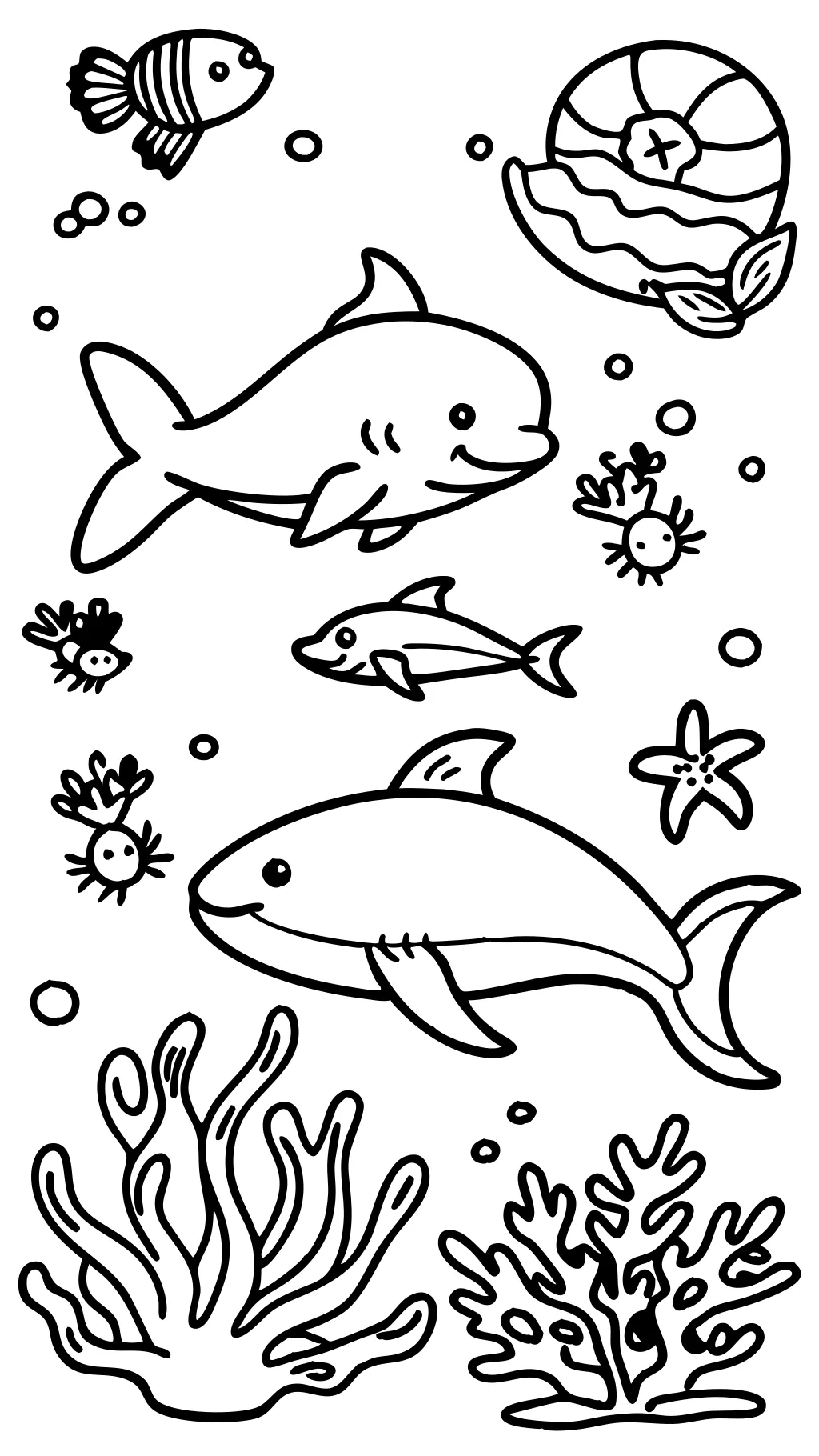 underwater ocean coloring pages